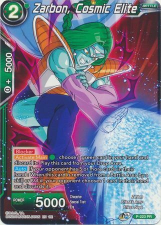 Dragon Ball Super Card Game - Mythic MB-01 P-223 Zarbon, Cosmic Elite