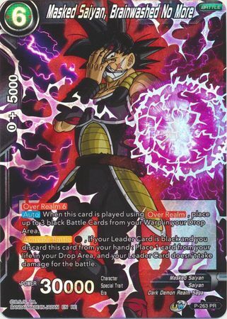 Dragon Ball Super Card Game - Mythic MB-01 P-263 Masked Saiyan, Brainwashed No More