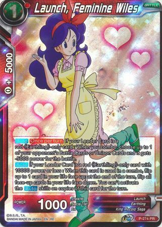 Dragon Ball Super Card Game - Mythic MB-01 P-274 Launch, Feminine Wiles Foil