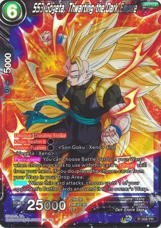 Dragon Ball Super Card Game - Mythic MB-01 P-308 SS3 Gogeta, Thwarting the Dark Empire