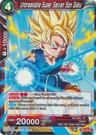 Dragon Ball Super Card Game - Mythic MB-01 SD2-03 Unbreakable Super Saiyan Son Goku