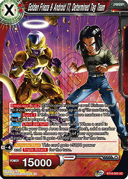 Realm Of The Gods BT16-003 Golden Frieza & Android 17, Determined Tag Team