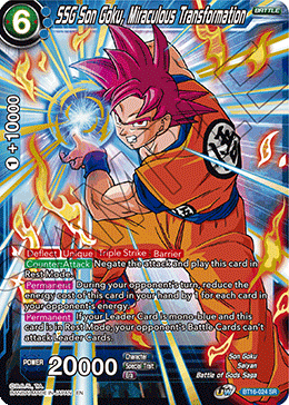 Realm Of The Gods BT16-024 SSG Son Goku, Miraculous Transformation