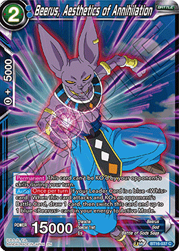 Realm Of The Gods BT16-037 Beerus, Aesthetics of Annihilation