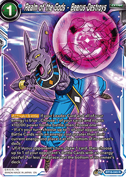 Realm Of The Gods BT16-045 Realm of the Gods - Beerus Destroys