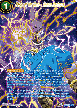 Realm Of The Gods BT16-045 Realm of the Gods - Beerus Destroys SPR