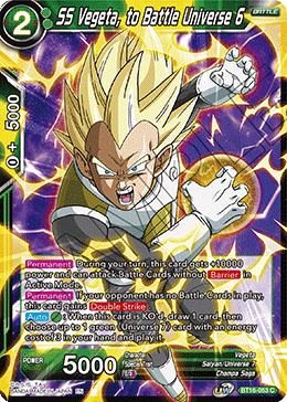 Realm Of The Gods BT16-053 SS Vegeta, to Battle Universe 6