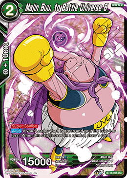 Realm Of The Gods BT16-055 Majin Buu, to Battle Universe 6