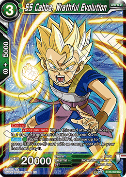 Realm Of The Gods BT16-059 SS Cabba, Wrathful Evolution