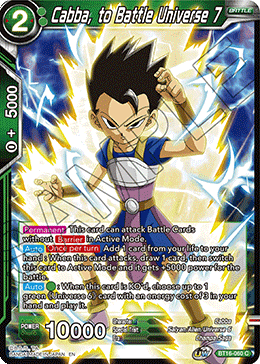 Realm Of The Gods BT16-060 Cabba, to Battle Universe 7