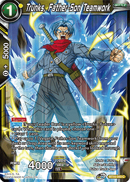 Realm Of The Gods BT16-083 Trunks, Father-Son Teamwork