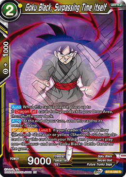 Realm Of The Gods BT16-088 Goku Black, Surpassing Time Itself