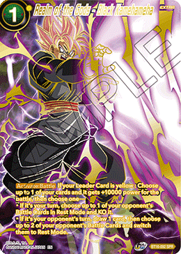 Realm Of The Gods BT16-092 Realm of the Gods - Black Kamehameha SPR