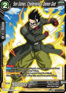 Realm Of The Gods BT16-103 Son Gohan, Challenging a Demon God