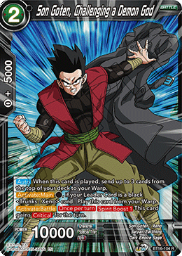 Realm Of The Gods BT16-104 Son Goten, Challenging a Demon God