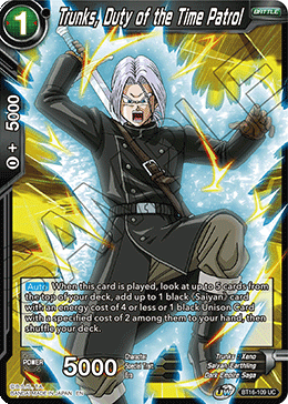 Realm Of The Gods BT16-109 Trunks, Duty of the Time Patrol