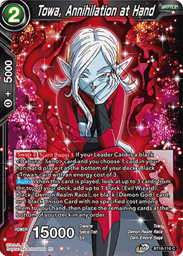 Realm Of The Gods BT16-116 Towa, Annihilation at Hand