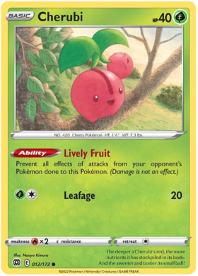 SWSH Brilliant Stars 012-172 Cherubi