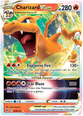 SWSH Brilliant Stars 018-172 Charizard VSTAR
