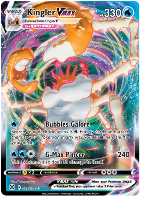 SWSH Brilliant Stars 029-172 Kingler VMAX