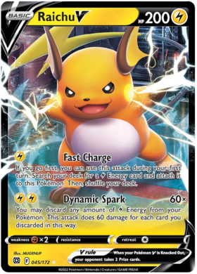 SWSH Brilliant Stars 045-172 Raichu V
