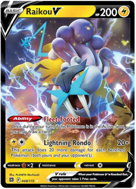 SWSH Brilliant Stars 048-172 Raikou V