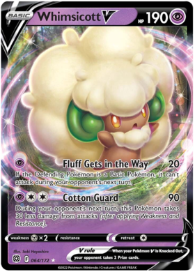 SWSH Brilliant Stars 064-172 Whimsicott V