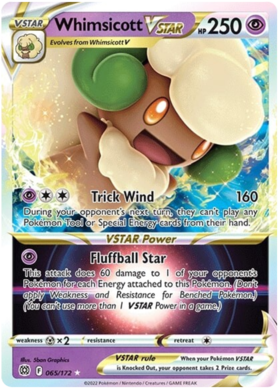 SWSH Brilliant Stars 065-172 Whimsicott VSTAR