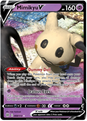 SWSH Brilliant Stars 068-172 Mimikyu V