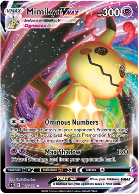 SWSH Brilliant Stars 069-172 Mimikyu VMAX
