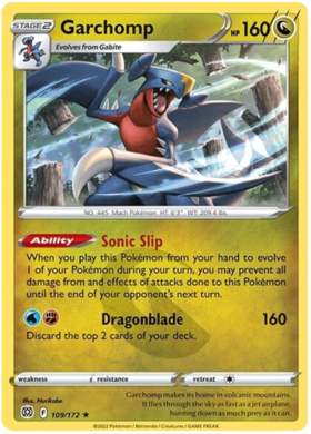 SWSH Brilliant Stars 109-172 Garchomp Reverse
