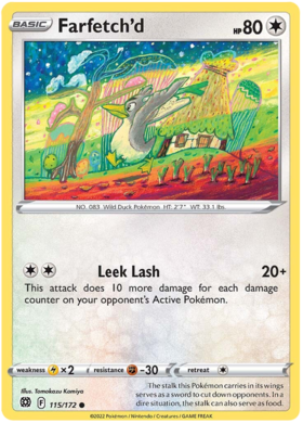 SWSH Brilliant Stars 115-172 Farfetch'd