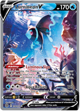 SWSH Brilliant Stars 156-172 Lumineon V