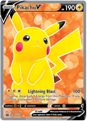 SWSH Brilliant Stars 157-172 Pikachu V