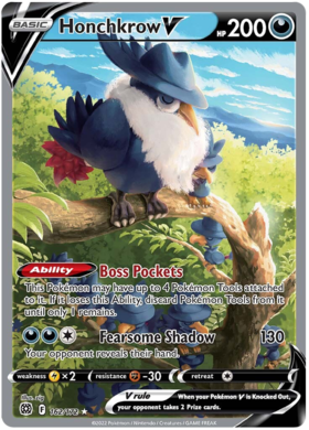 SWSH Brilliant Stars 162-172 Honchkrow V