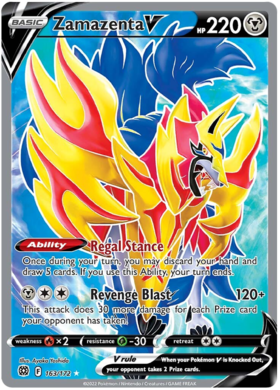 SWSH Brilliant Stars 163-172 Zamazenta V