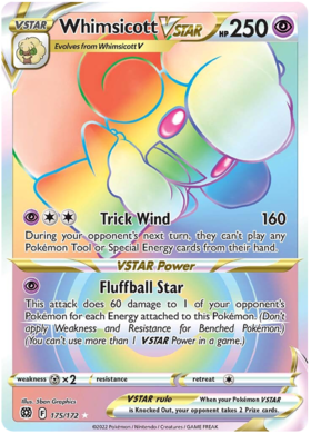 SWSH Brilliant Stars 175-172 Whimsicott VSTAR