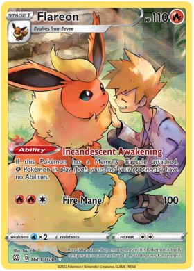 SWSH Brilliant Stars TG01/TG30 Flareon