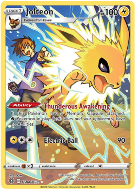 SWSH Brilliant Stars TG04/TG30 Jolteon