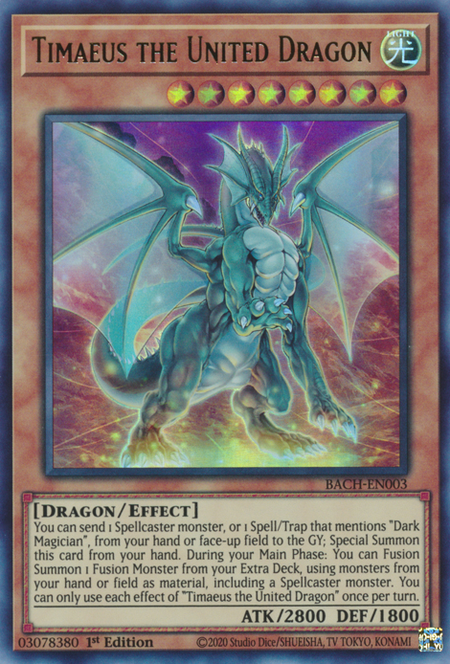 Battle Of Chaos BACH-EN003 Timaeus the United Dragon