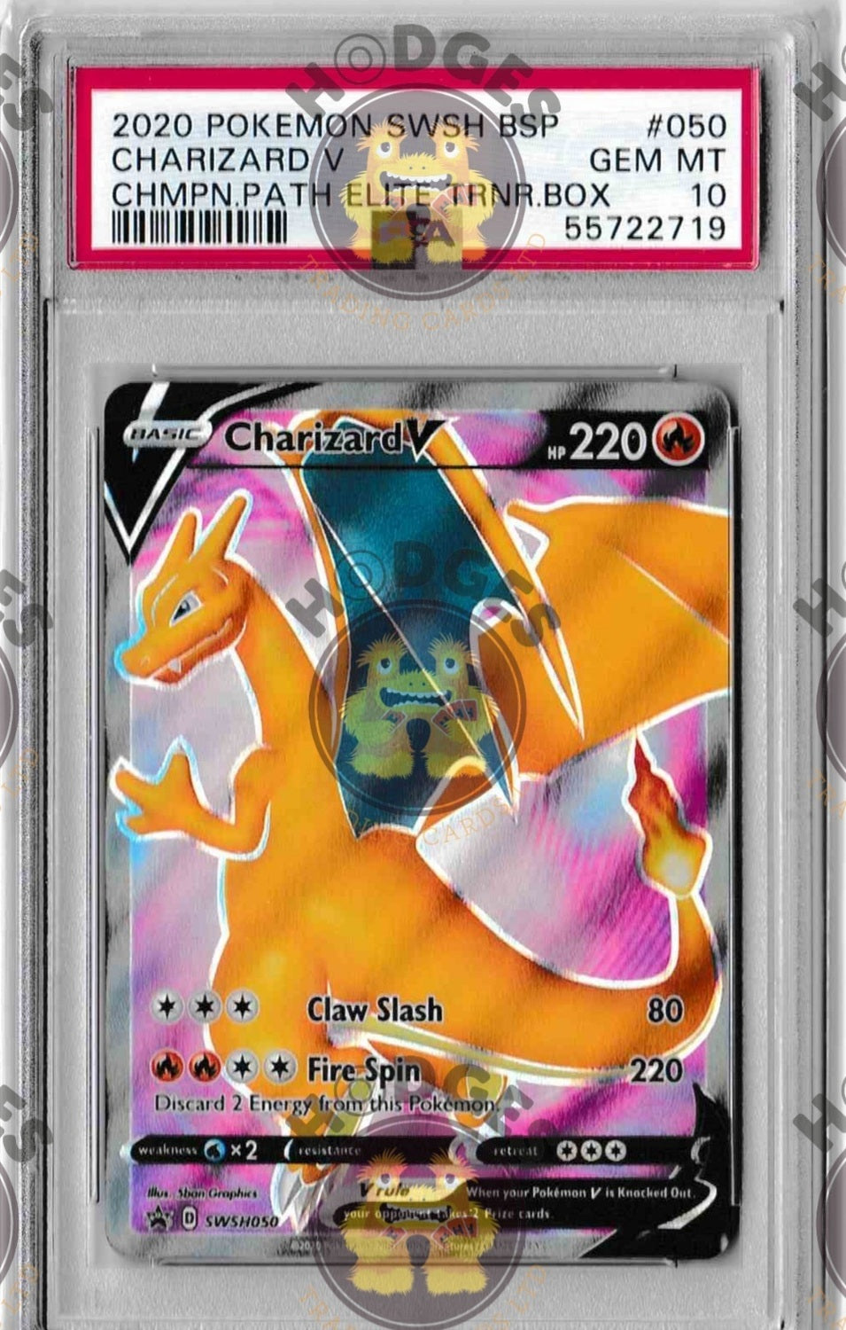 Sword & Shield Champions Path Promo SWSH050 Charizard V PSA Graded Gem Mint 10