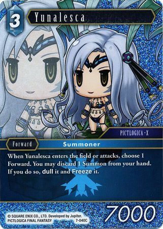 Final Fantasy Opus VII 7-040 Yunalesca Foil