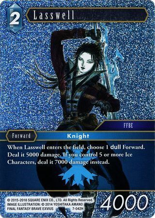 Final Fantasy Opus VII 7-042 Lasswell Foil
