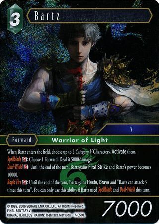 Final Fantasy Opus VII 7-059 Bartz Foil
