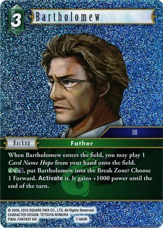 Final Fantasy Opus VII 7-060 Bartholomew Foil