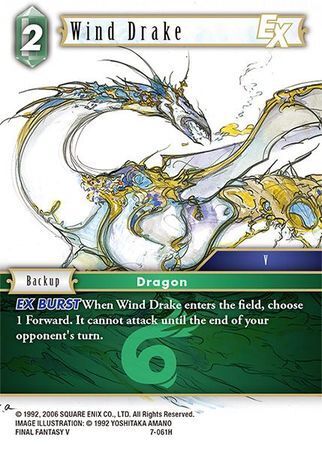 Final Fantasy Opus VII 7-061 Wind Drake