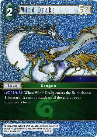 Final Fantasy Opus VII 7-061 Wind Drake Foil