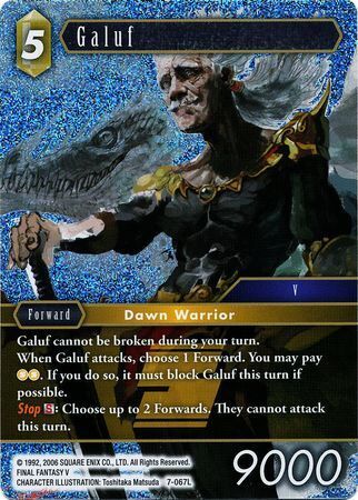 Final Fantasy Opus VII 7-067 Galuf Foil