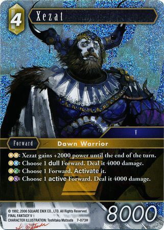Final Fantasy Opus VII 7-073 Xezat Foil