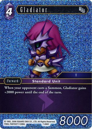 Final Fantasy Opus VII 7-090 Gladiator Foil